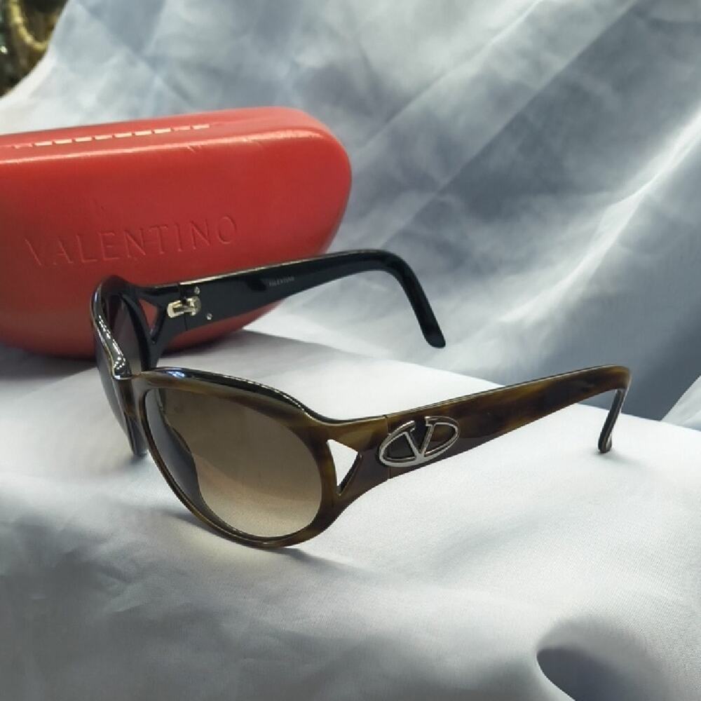 Valentino Garavani Tortoise Shell Sunglasses